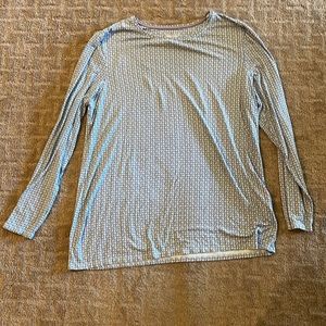 chicos blue patterned blouse, great condition